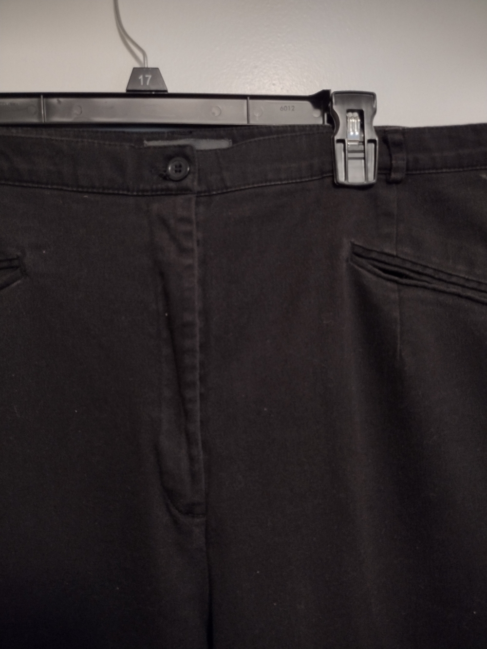 Black Women's Pants - Straight Silhouette - Picture 2 of 4